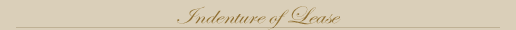Indenture of Lease